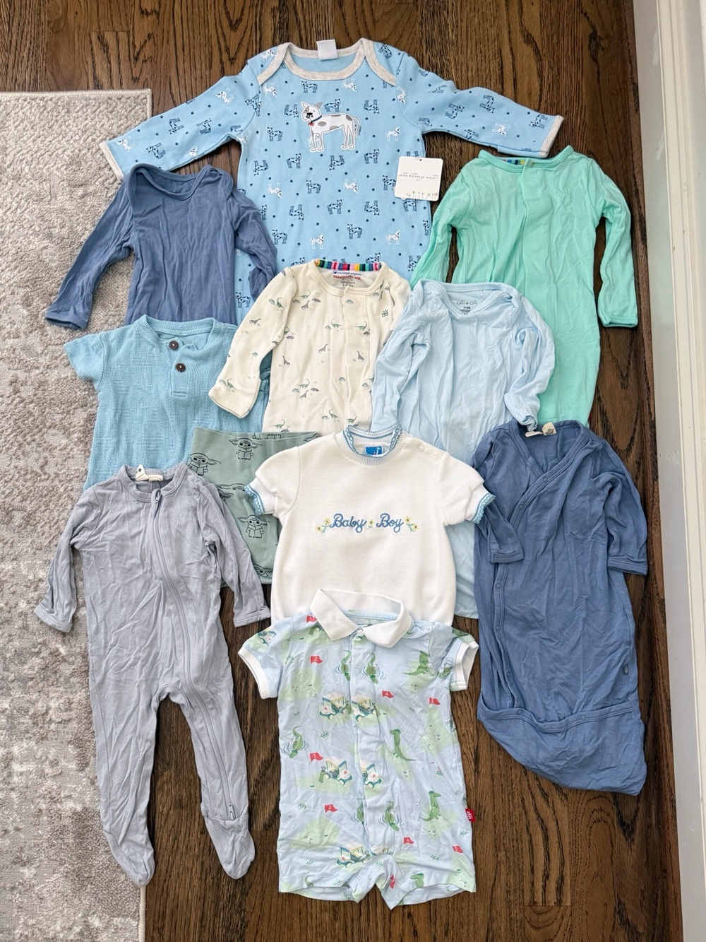 Bundle of Baby Boy Kyte Bamboo Magnetic Me Clothes